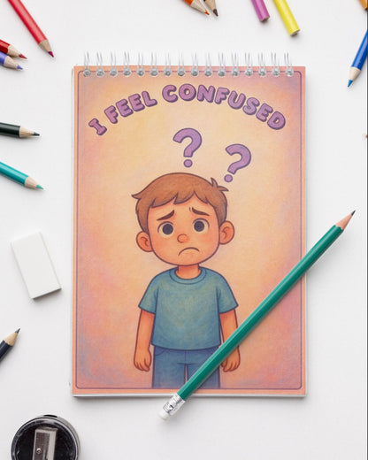 Feelings Coloring Pages Printable PDF | Emotions + Simple Captions | SEL